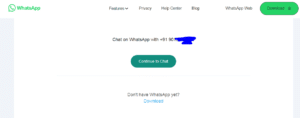 Chat screen to chat on whatsapp desktop
